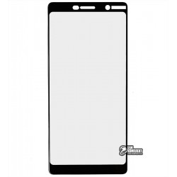 Закаленное защитное стекло для Nokia 7 Plus, 0,26 мм 9H, 2.5D, черное