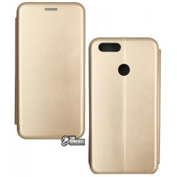 Чехол для Huawei Honor 7X, Fashion, книжка, золотой