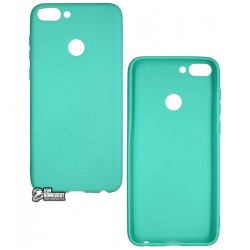 Чехол для Huawei P Smart, Smtt, силиконовый матовый, бирюзовый