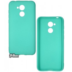 Чехол для Huawei Honor 6A, Smtt, силиконовый матовый, бирюзовый