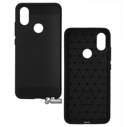 Чехол для Xiaomi Mi 6X, Xiaomi Mi A2, Polished carbon (SGP Slim iron), силиконовый, черный