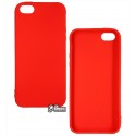 Чехол защитный Smtt для iPhone 5, силиконовый, красный