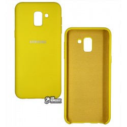 Чехол для Samsung J600 Galaxy J6 (2018), Silicone cover, софт тач, черный