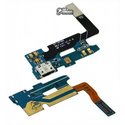 Шлейф для Samsung N7100 Note 2, мікрофону, конектора зарядки, з компонентами Шлейф для Samsung N7100 Note 2, мікрофону, конектора зарядки, з компонентами