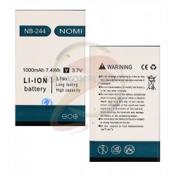 Аккумулятор NB-244 для Nomi i244, Li-ion, 3,7 В, 1000 мАч, original Аккумулятор NB-244 для Nomi i244, Li-ion, 3,7 В, 1000 мАч, original