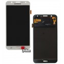 Дисплей для Samsung J700F / DS Galaxy J7, J700H / DS Galaxy J7, J700M / DS Galaxy J7, білий, з сенсорним екраном (дисплейний модуль), з регулюванням яскравості, (TFT), China quality