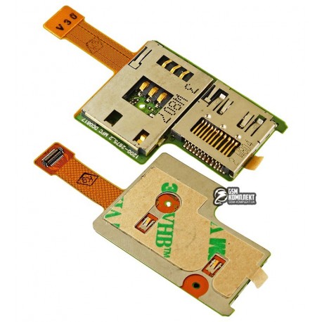 Коннектор SIM-карты для Sony Ericsson K850, коннектор карты памяти, со шлейфом