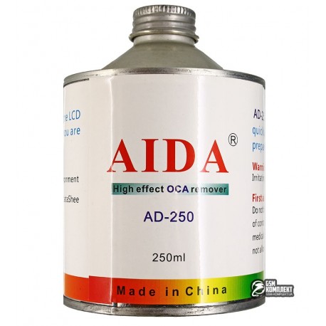 Растворитель AIDA AD-250 для удаления остатков OCA клея, 250мл
