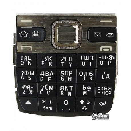 Клавіатура для Nokia E55, чорна, російська