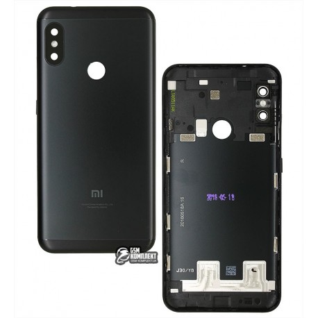 Задняя панель корпуса для Xiaomi Mi A2 Lite, Redmi 6 Pro, черная