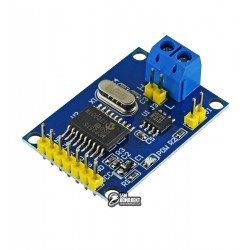 Модуль CAN шини на мікросхемі MCP2515 і TJA1050 з SPI інтерфейсом