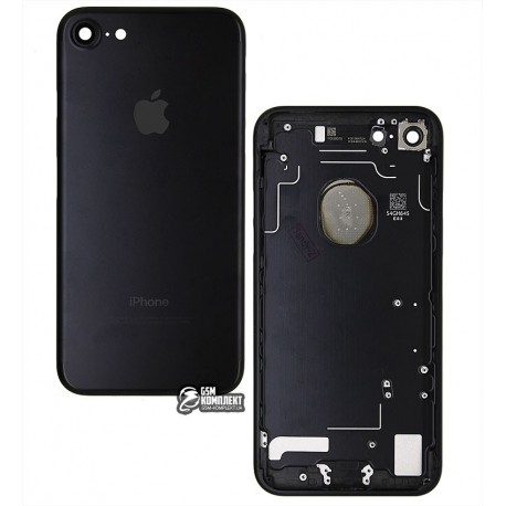 Корпус для Apple iPhone 7, черный, матовый, Black Matte