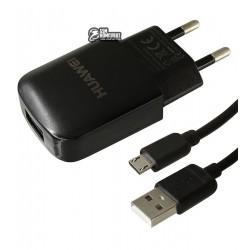 Зарядное устройство Huawei Yj-06, 2A, 1USB, с MicroUSB кабелем Зарядное устройство Huawei Yj-06, 2A, 1USB, с MicroUSB кабелем