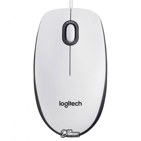 Мышь Logitech M100 белая USB (910-005004/910-001605)