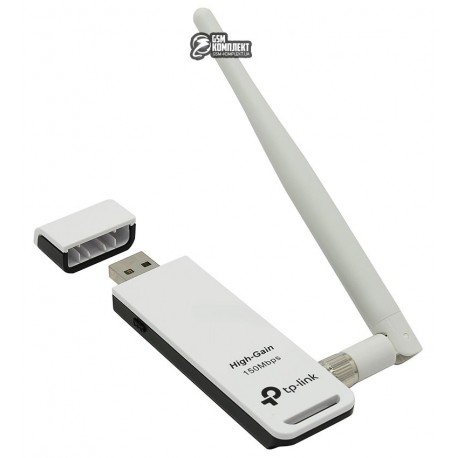 Сетевой адаптер USB TP-LINK TL-WN722N Wi-Fi 802.11g/n 150Mb, USB 2.0, съемная антенна