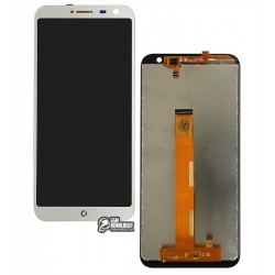 Дисплей для Oukitel C8, серый, с сенсорным экраном (дисплейный модуль)