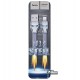 Кабель Lightning - USB, Hoco U14 Steel man, серый