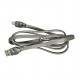 Кабель Lightning - USB, Hoco U14 Steel man, серый