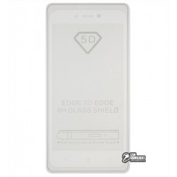 Закаленное защитное стекло для Xiaomi Redmi 4X, 0,26 мм 9H, 2.5D, Full Glue, белое