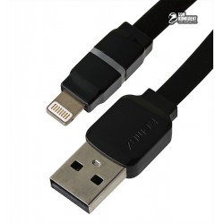 Кабель Lightning - USB, Remax Breathe, плоский, 1м