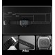 Мужские цифровые кварцевые часы Skmei EL LUMINOUS водонепроницаемые, черные