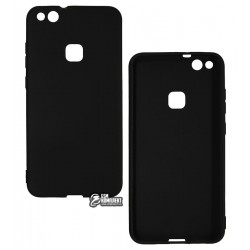 Чехол для Huawei P10 Lite, Joy, силиконовый, матовый, черный