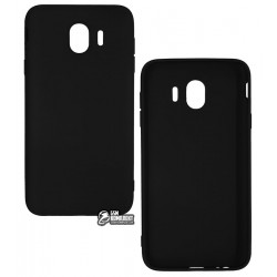 Чехол для Samsung J400 Galaxy J4 (2018), Joy, силиконовый, матовый, черный