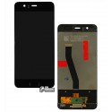 Дисплей для Huawei P10, черный, с тачскрином, VTR-L29/VTR-L09