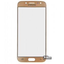 Стекло корпуса для Samsung J530F Galaxy J5 (2017), золотистое
