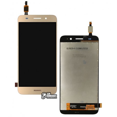 Дисплей для Huawei Y3 (2017), Y5 lite (2017), золотистый, с сенсорным экраном (дисплейный модуль), original (PRC)