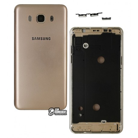 Корпус для Samsung J710F Galaxy J7 (2016), золотистый