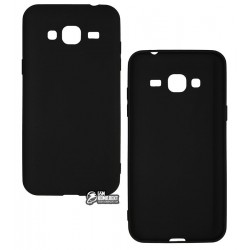 Чехол для Samsung J320 Galaxy J3 (2016), Joy, силиконовый, матовый черный