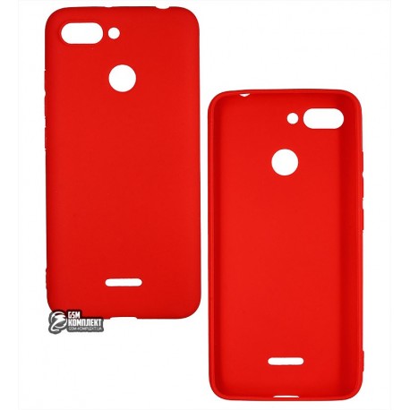Чехол для Xiaomi Redmi 6, Smtt, силиконовый, красный