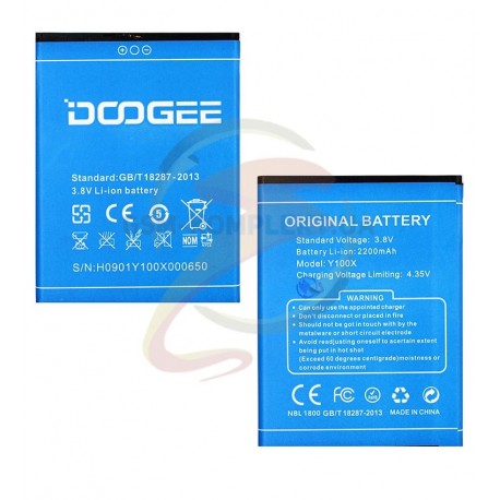 Аккумулятор (акб) для Doogee Nova / Y100x, (Li-ion 3.7V 2200mAh)