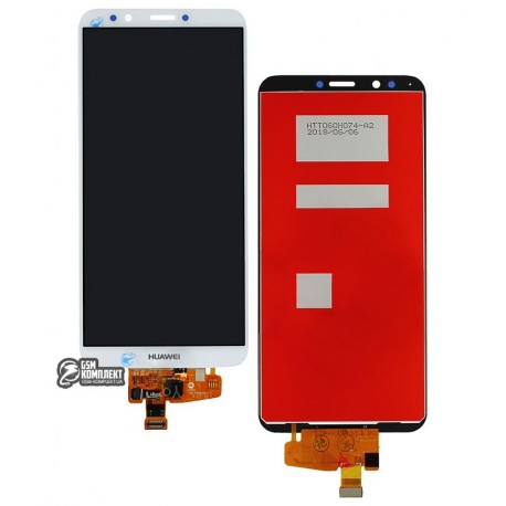 Дисплей для Huawei Nova 2 Lite, Y7 Prime (2018), белый, с сенсорным экраном, Original (PRC)