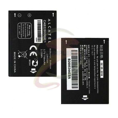Аккумулятор для Alcatel One Touch 2012D, Li-ion, 3,7 В, 750 мАч #CAB22B0000C1