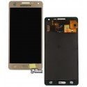 Дисплей для Samsung A500 Galaxy A5, золотистый, с сенсорным экраном, с регулировкой яркости, (TFT), Best copy, Сopy