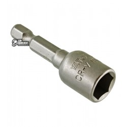 Торцевая шестигранная насадка YATO 1/4" М10 x 48 мм
