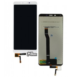 Дисплей для Xiaomi Redmi 6A, белый, с сенсорным экраном (дисплейный модуль), Original (PRC)