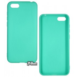 Чехол для Huawei Y5 Prime (2018), Smtt, силиконовый, бирюзовый