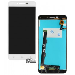 Дисплей для Lenovo A6020a46 Vibe K5 Plus, Lemon 3, білий, з сенсорним екраном (дисплейний модуль), # 1540327143