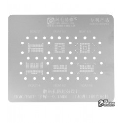 Трафарет Amaoe BGA153 162 169 186 221 EMCP EMMC 6in1