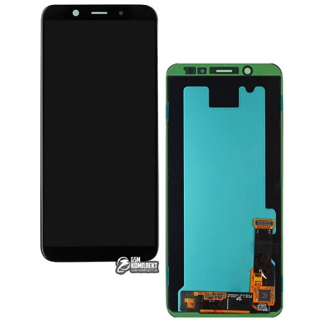 Дисплей для Samsung A600F Dual Galaxy A6 (2018), черный, с сенсорным экраном (дисплейный модуль), Original (PRC), original glass