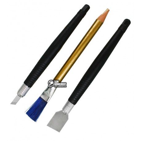 Набір інструментів BAKU BK7280-C для розбирання корпусів ( скальпель, шпатель, щітка)