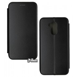 Чехол для Huawei Honor 6A, Fashion, книжка, черный