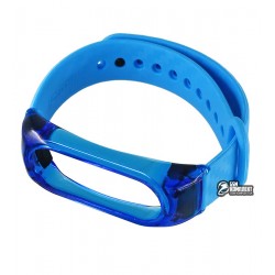 Ремешок для браслета Xiaomi Mi Band 2, Silicon Carbon Fiber Crystal PC Frame