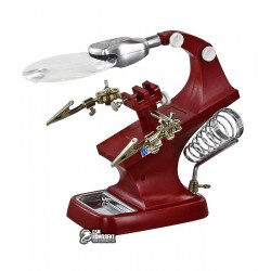 Держатель плат AIDA TH-7023 с линзой, подсветкой и подставкой под паяльник