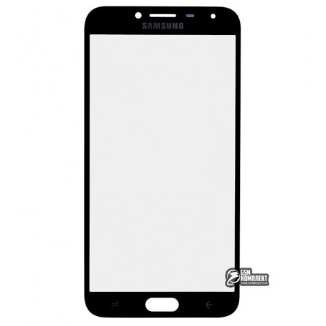 Стекло корпуса для Samsung J400F Galaxy J4, черное