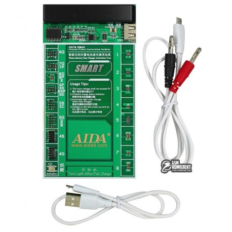 Плата активации и зарядки аккумуляторов AIDA A-602+ с цифровой индикацией, 4G - X, HUAWEI,LENOVO,VIVO,MI,ZTE