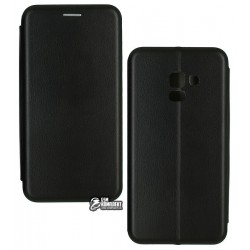 Чохол для Samsung A530 Galaxy A8, Fashion, шкірозамінник, чорний